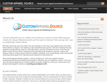 Tablet Screenshot of customapparelsource.net